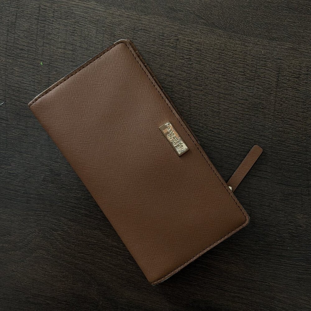 Kate Spade Brown Folding Wallet - Well loved